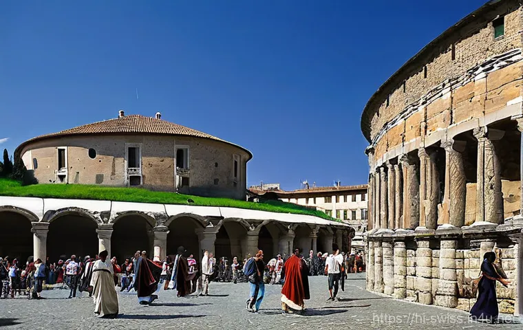 헬베티족과 로마 시대 스위스 - **Prompt:** "A vibrant, pre-Roman Helvetii village nestled in the verdant foothills of the Swiss Alp...